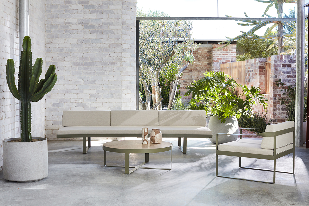 The Ribbon Range is a Light + Open Outdoor Furniture Collection