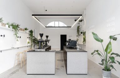 AENY Designs a Minimalist Coffee Shop for Scandinavian Brand Törnqvist
