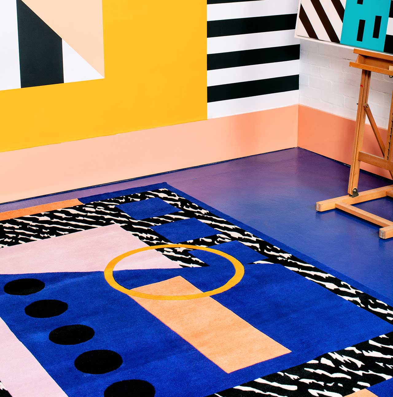 Camille Walala Brings Her Vibrant Patterns to Rugs with FLOOR_STORY