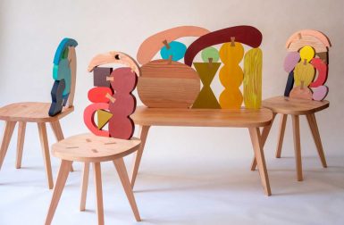 Abstract Assembly: Sculptural Seating + Mirrors by Donna Wilson