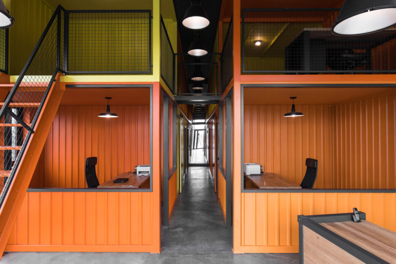 An Office in Poland Inspired by Shipping Containers by mode:lina