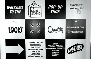 Our Milk Stand Pop-Up Shop at the London Design Fair