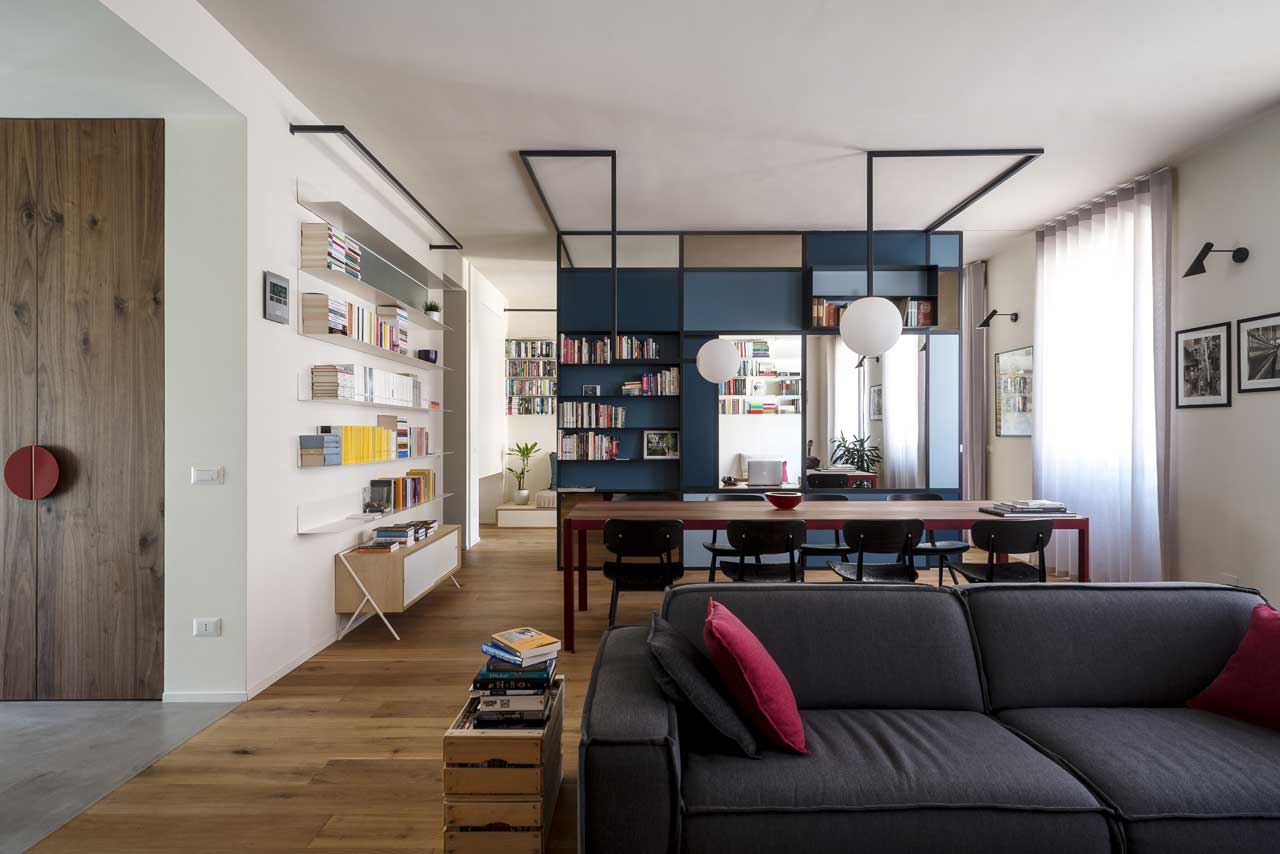 A Modern Torino Apartment Renovated for a Writer