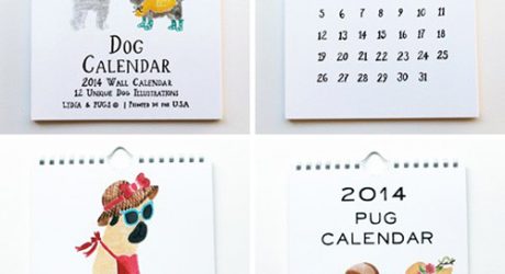 2014 Illustrated Dog Calendars by Lydia & Pugs