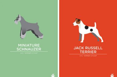 Minimalist Dog Breed Prints by Bethany Ng