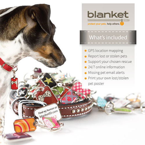 Trackable Pet ID Tags by blanket ID