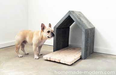 Dog-I-Y: How to Make a Modern Concrete Dog House