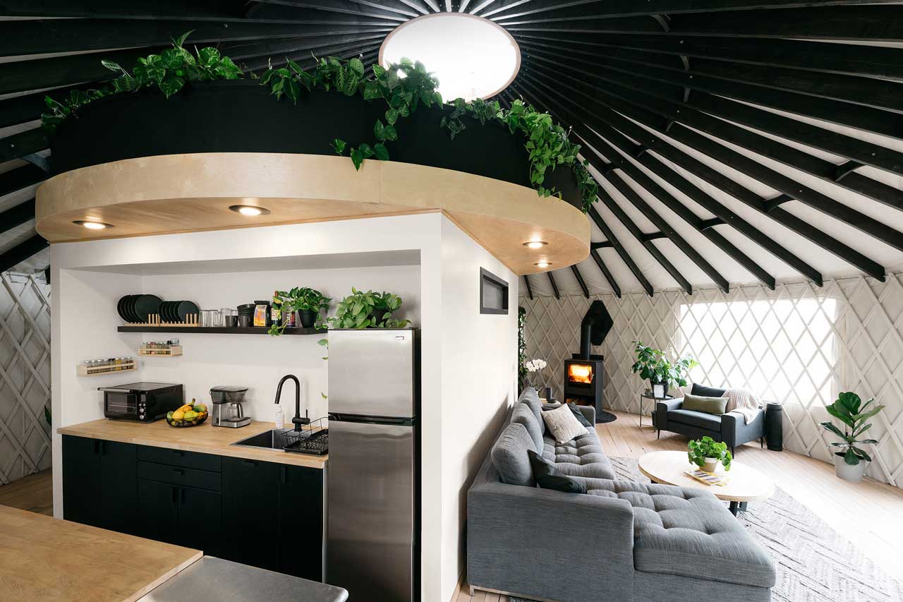 modern yurt living