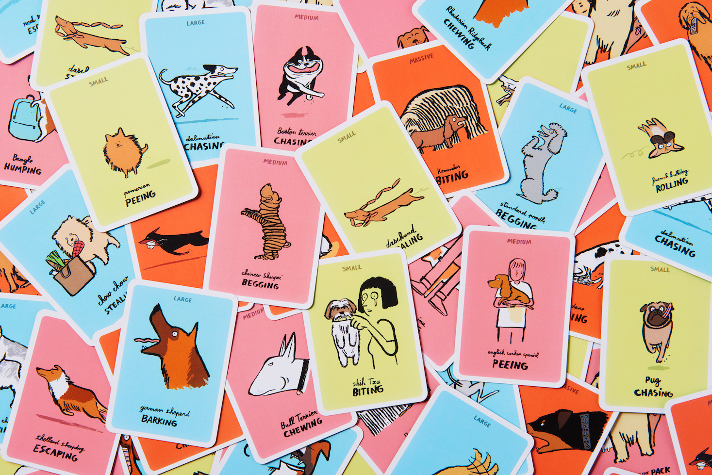 Dodgy Dogs Card Game Illustrated by Jean Jullien