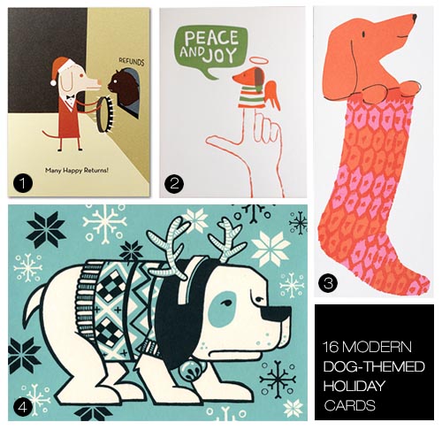 16 Modern Dog-Themed Holiday Greeting Cards
