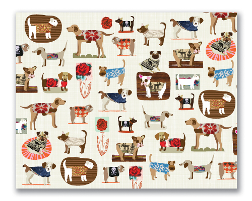 Dogs in Sweaters Stationery and Gift Wrap by Ecojot