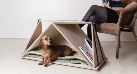 Nidin Coffee Table and Dog Den from Fabbricabois