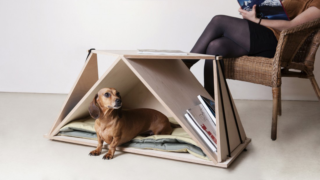 Nidin Coffee Table and Dog Den from Fabbricabois