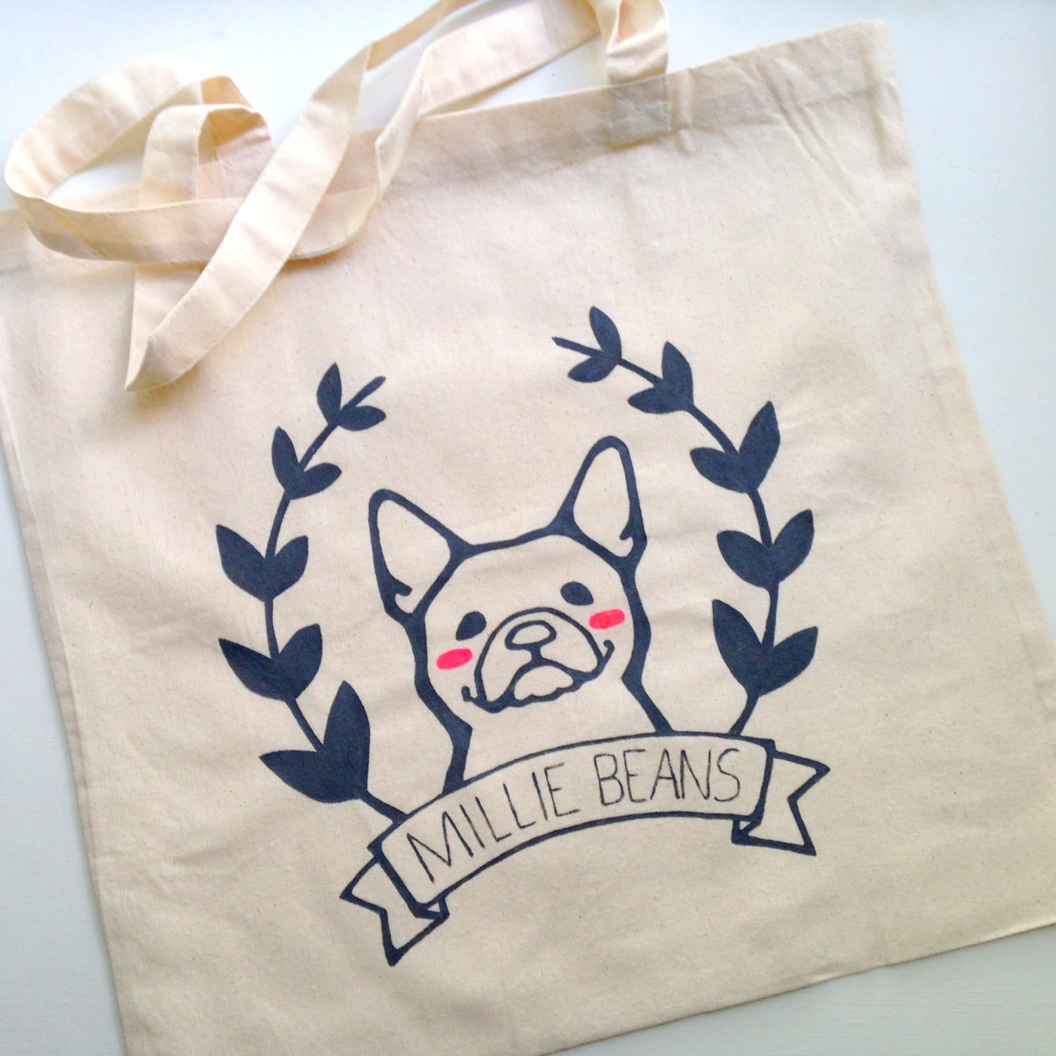 Custom Dog Totes from Hither Rabbit