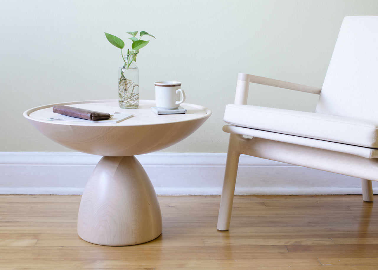 A Modern Maple Chair and Table by Kai Takeshima