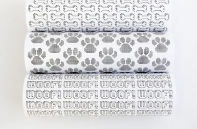 Free Printables: Modern Dog-Themed Gift Wrap