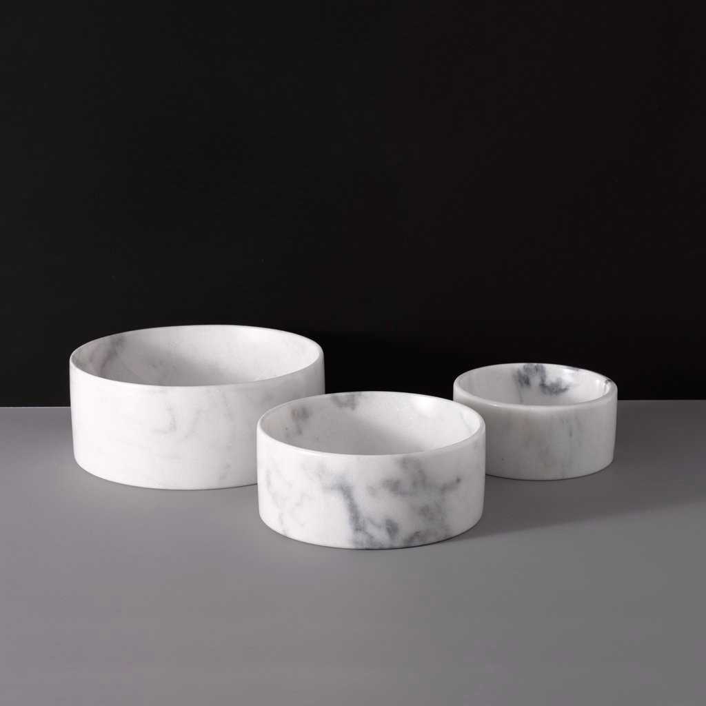 Luxury Marble Water Bowls from Mr. Dog New York