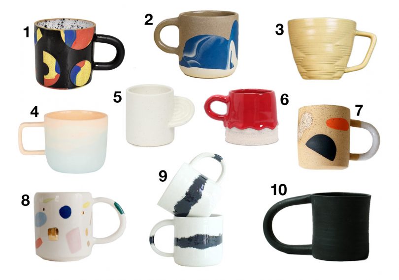 Modern, Handmade Coffee Mugs to Help You Enjoy Your Favorite Hot Beverage