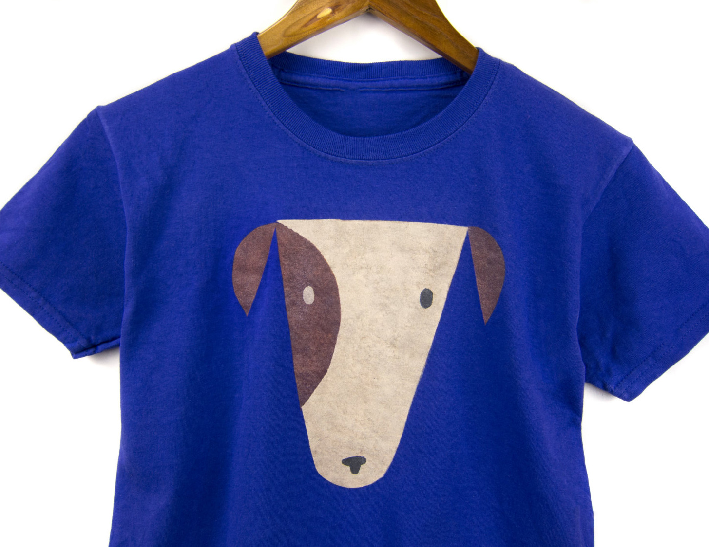 Hand-stenciled Dog Tees from Two String Jane