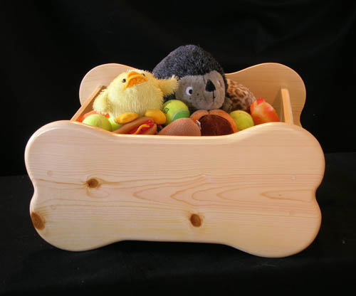 Bone-Shaped Pet Toy Box by Woodin’ You