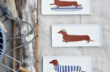 Claudia Pearson Dog Plates for West Elm