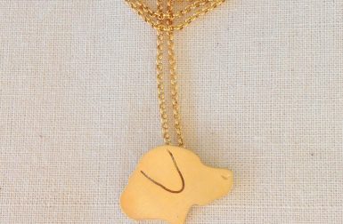 Custom Pet Silhouette Charm Necklaces by Moni & Dog