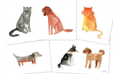 Dog Illustrations by Lorna Scobie