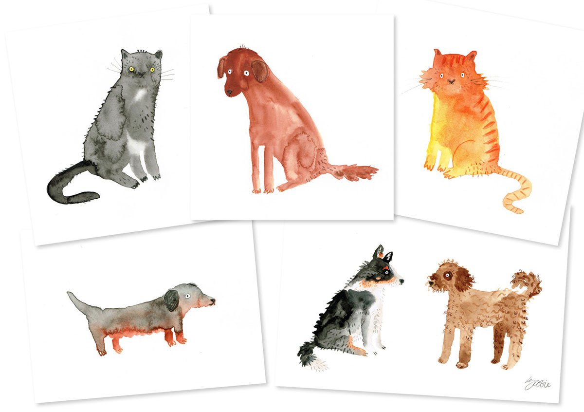 Dog Illustrations by Lorna Scobie