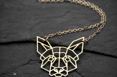 Geometric Dog Necklaces from By Yaeli