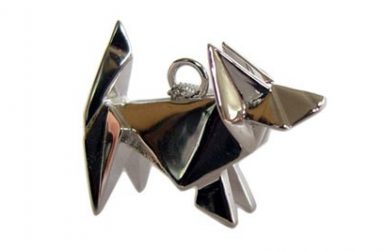 Origami Dog Necklace
