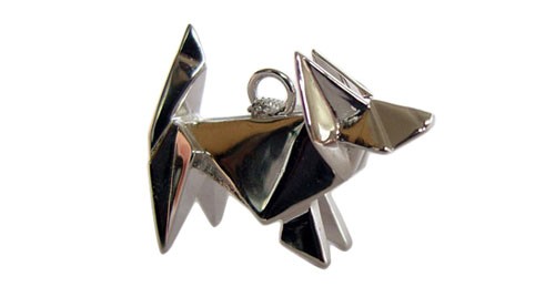 Origami Dog Necklace