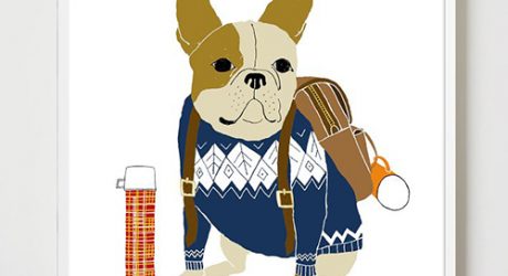 Dapper Dog Art Prints by Rachel Kozlowski for West Elm