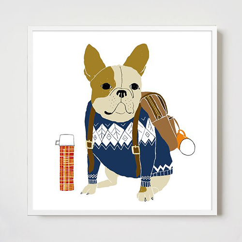 Dapper Dog Art Prints by Rachel Kozlowski for West Elm
