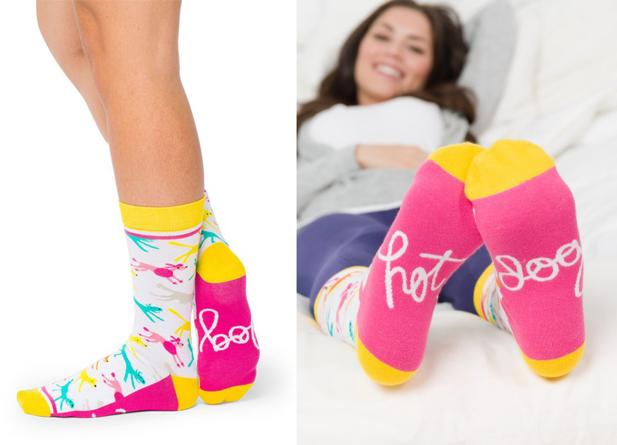 Colorful Patterned Dog Socks from Woven Pear