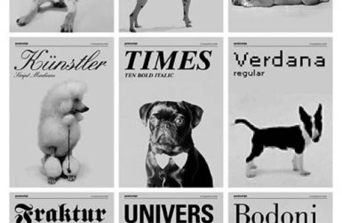 Dogs as Typefaces