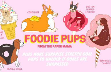 Foodie Pups Enamel Pins from The Paper Mama