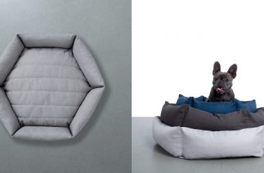 Hex Cushion Dog Bed from Velvet Hippo