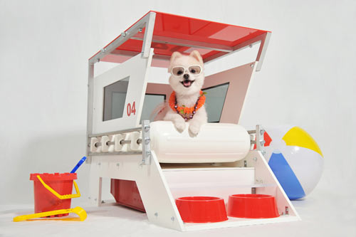 Custom Exclusive Lifeguard Stand Dog House- Beds, Blankets