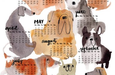 Modern Dog Calendars for 2016