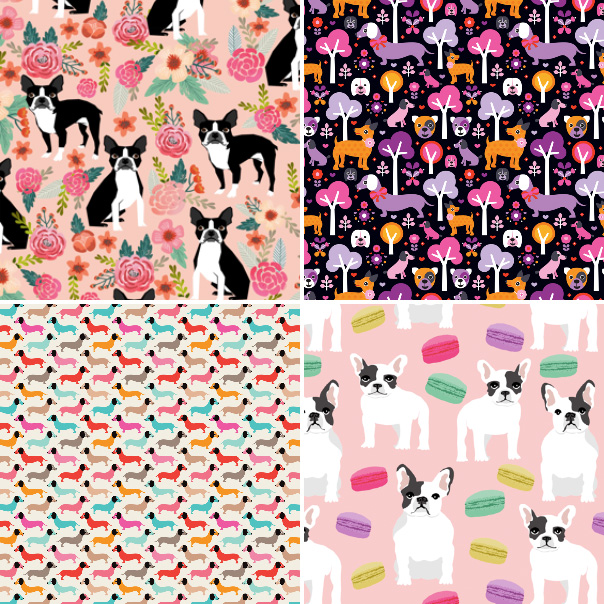 Dog Fabric and Wallpaper Designs at Spoonflower