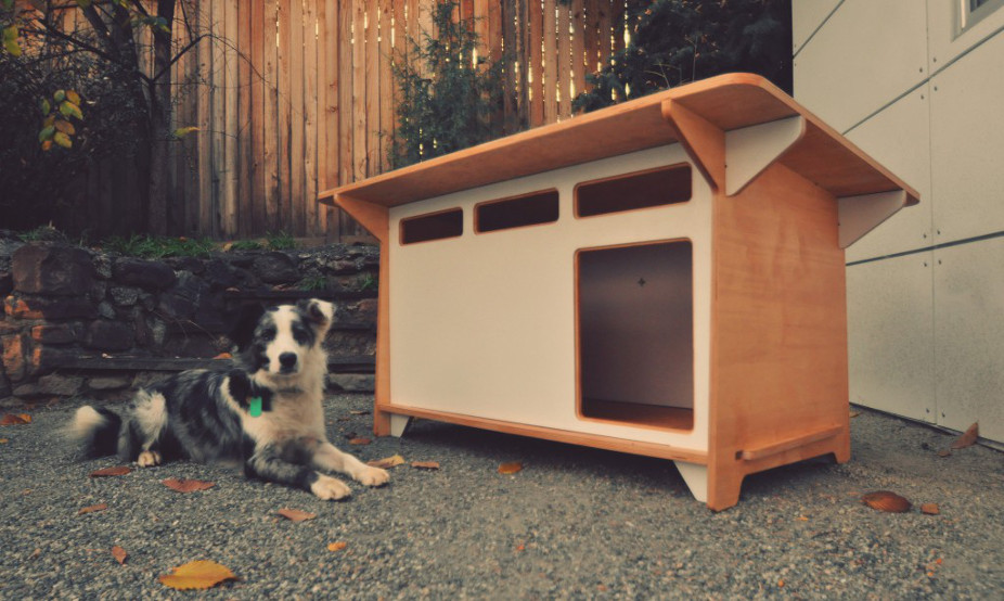 Modern Indoor/Outdoor Dog House from Studio Shed