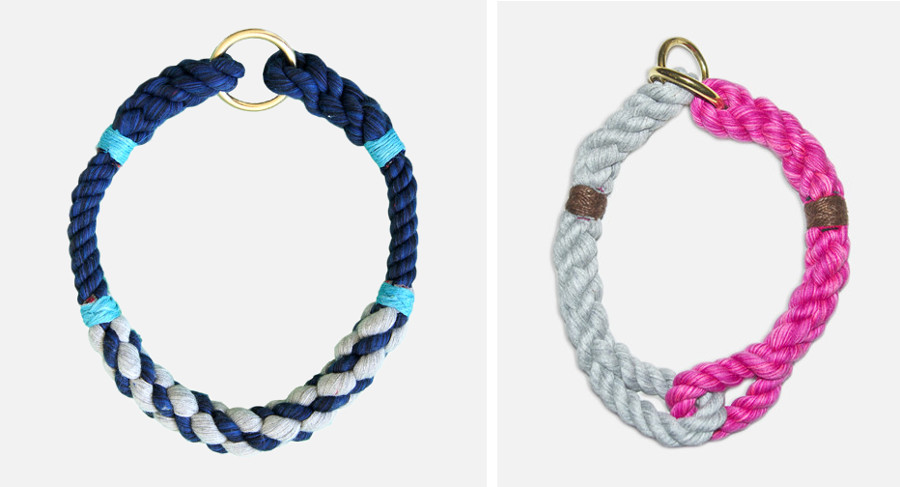 Modern Handmade Rope Collars and Leashes by Lasso