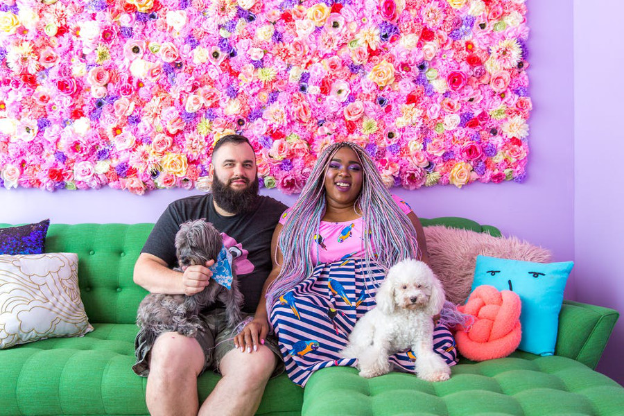 Spotted: Two Pups and Their Candy-Colored Wonderland
