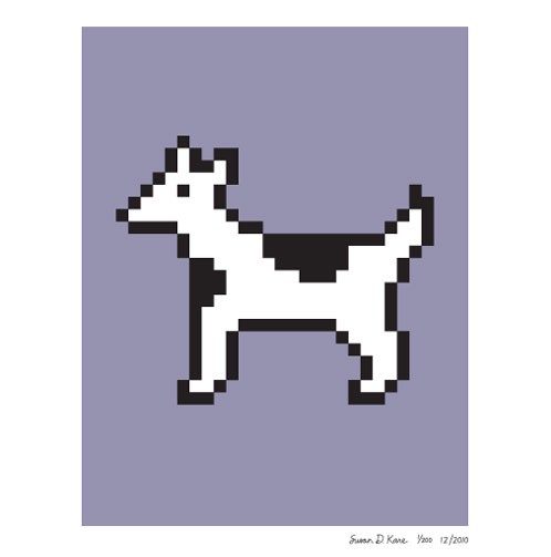 Susan Kare’s Dog Icon Print