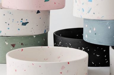 Terrazzo Dog Bowls from Four Legs / Four Walls