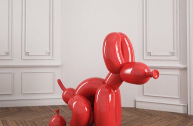 POPek: A Squatting Balloon Dog Statue by Whatshisname