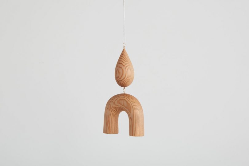 wooden holiday ornament