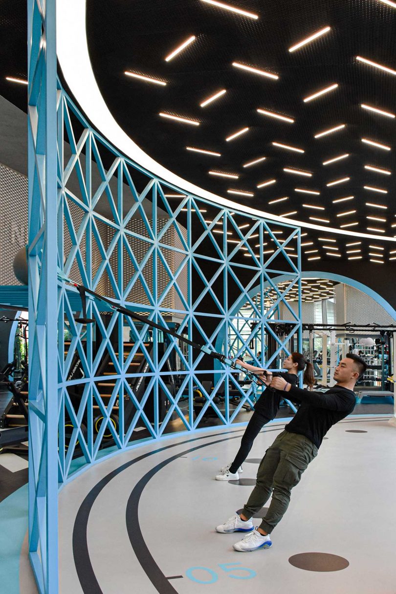 A Two-Story Gym in Beijing That Comes Complete with a Slide