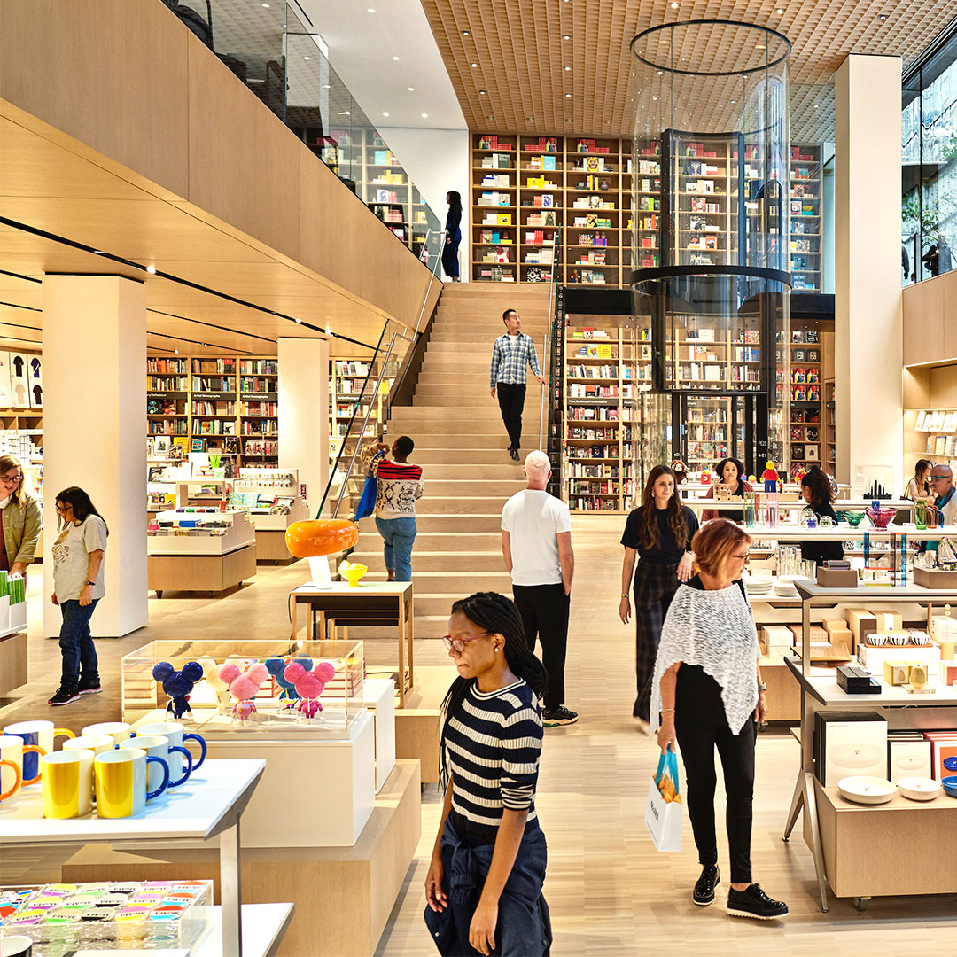 New MoMA Flagship Store Boasts a Bookshelf with Books