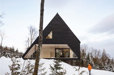 Cabin A: A Dramatic A-Frame Cabin in Québec's Charlevoix Region